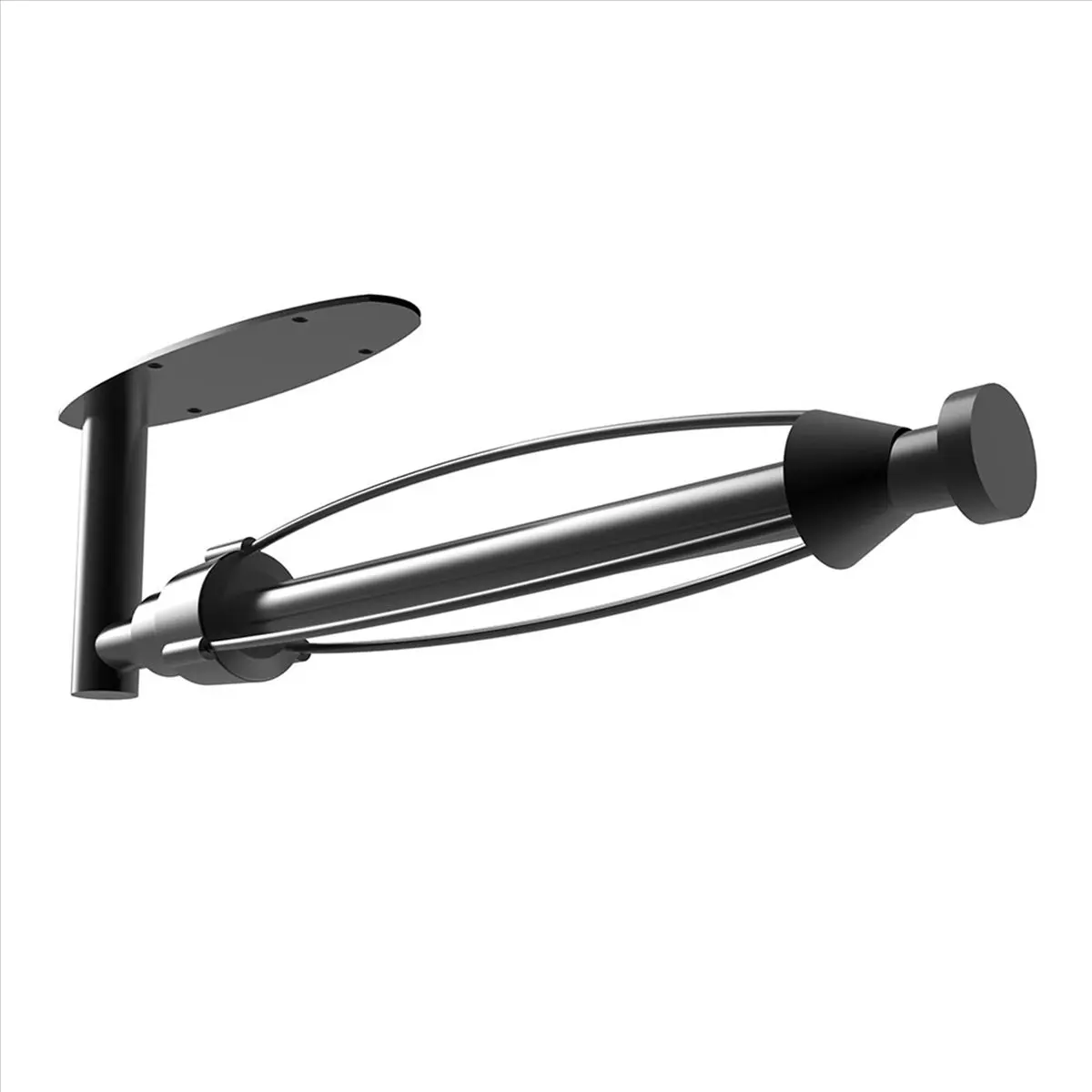 TOP!Paper Towel Holder Under Cabinet Wall Mount Paper Towel Holder with Damping Kitchen Under Counter Paper Towels Rack