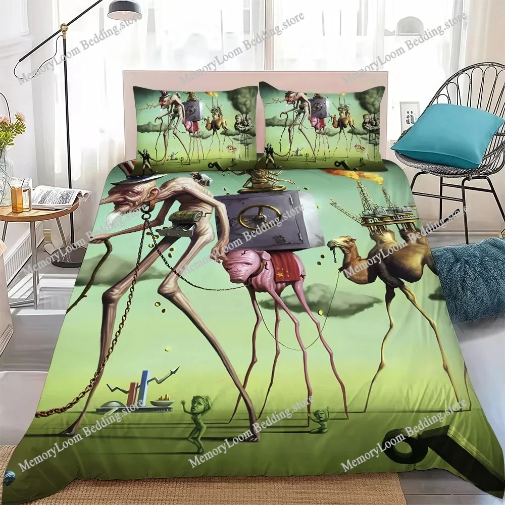 

S-Salvador Dali Pop Art Duvet Cover Set Home Style Bedding Soft Laundry Cotton Bed Four Seasons Student Dormitory Home Textile74