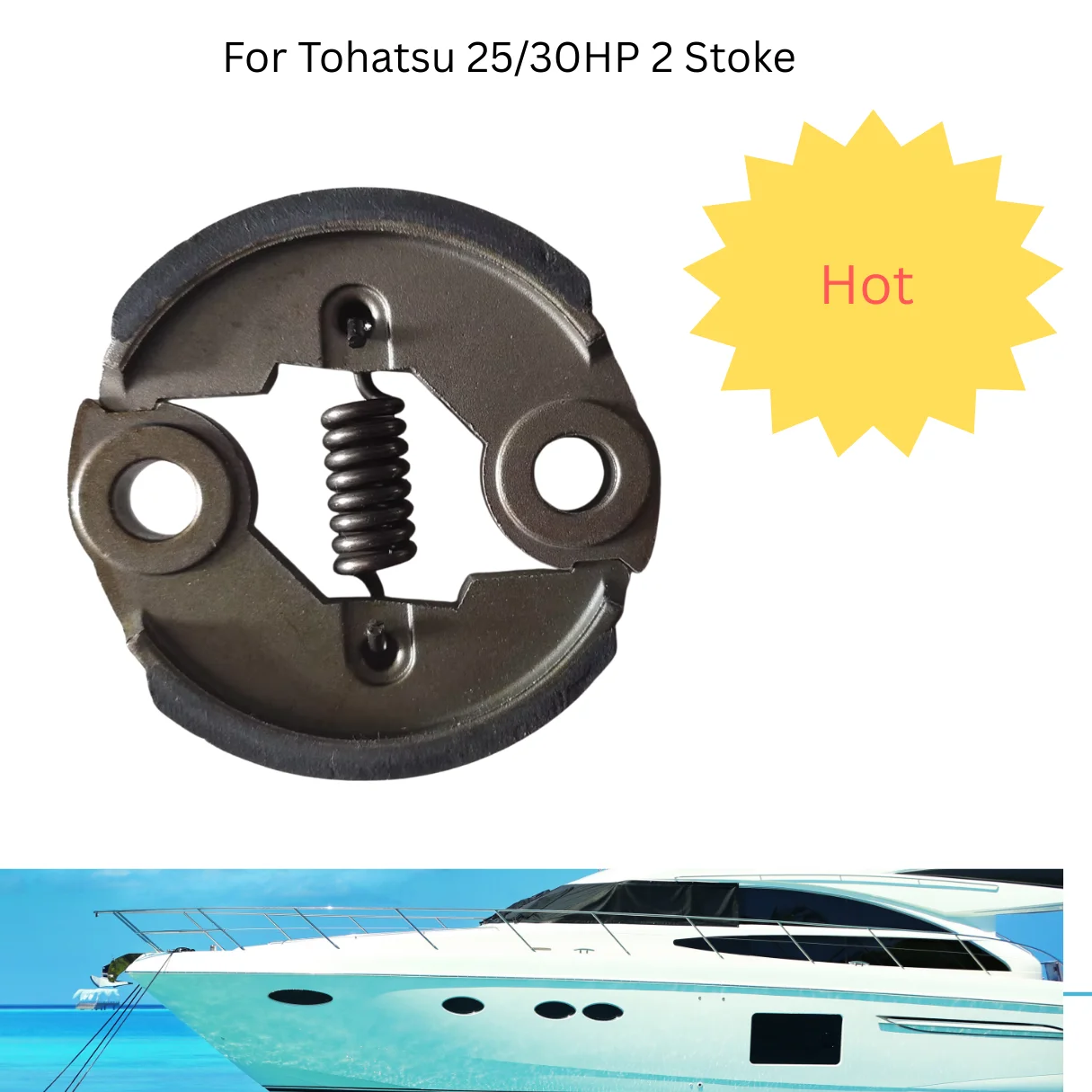 

Hangkai Original Clutch Plate for 3.5 HP 2-Stroke Outboard Marine Boat Engine Factory Part