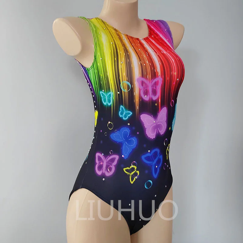 Color Children’s Artistic Gymnastics Tights Onesie Competitive Clothing Acrobatic Tights Hand-Customized