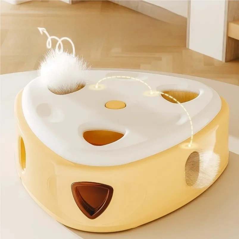 

Smart sensing pet cat toy, cat whac-a-mole electric automatic cat teaser, a great way to relieve boredom