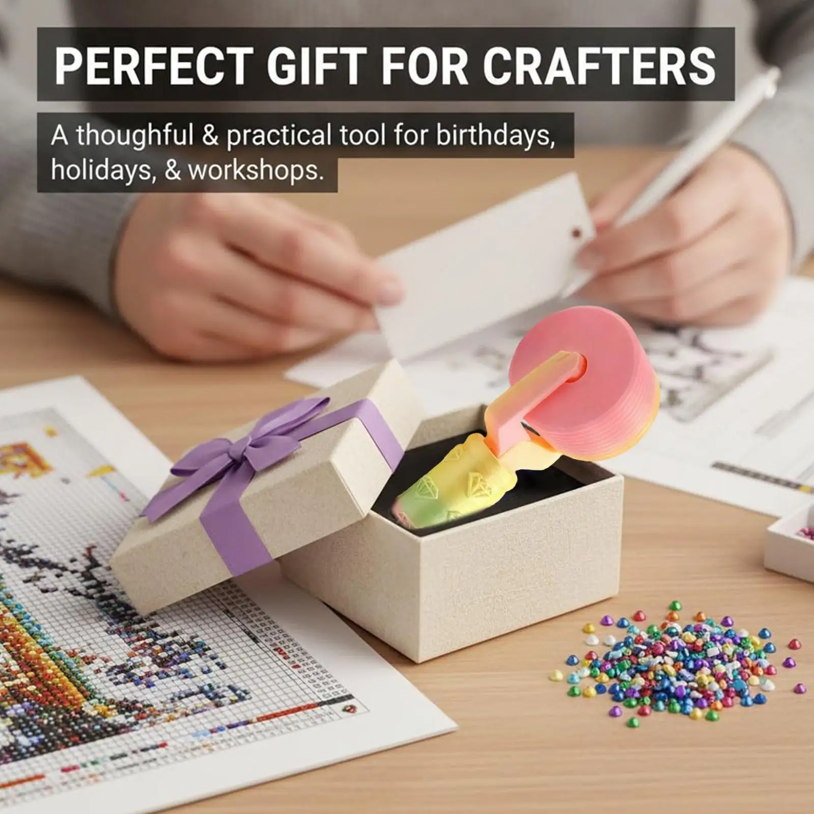 أداة توزيع فنية مريحة وخفيفة الوزن، أسطوانة مطبوعة ثلاثية الأبعاد للمنزل والأصدقاء والعائلة والرجال والنساء والبالغين والأطفال