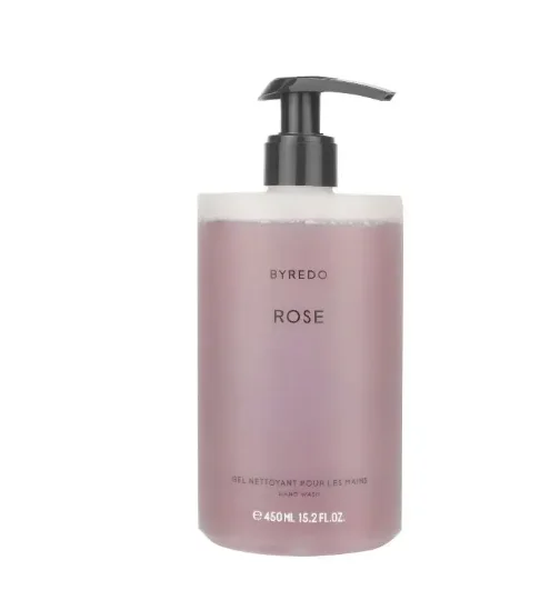 Byredo Rose VETYVER TULIPMANIA SUEDE Gel para lavado de manos, jabón líquido desinfectante de manos, 450ml, Nettoyant Pour Les Mains, 15,2 fl.oz