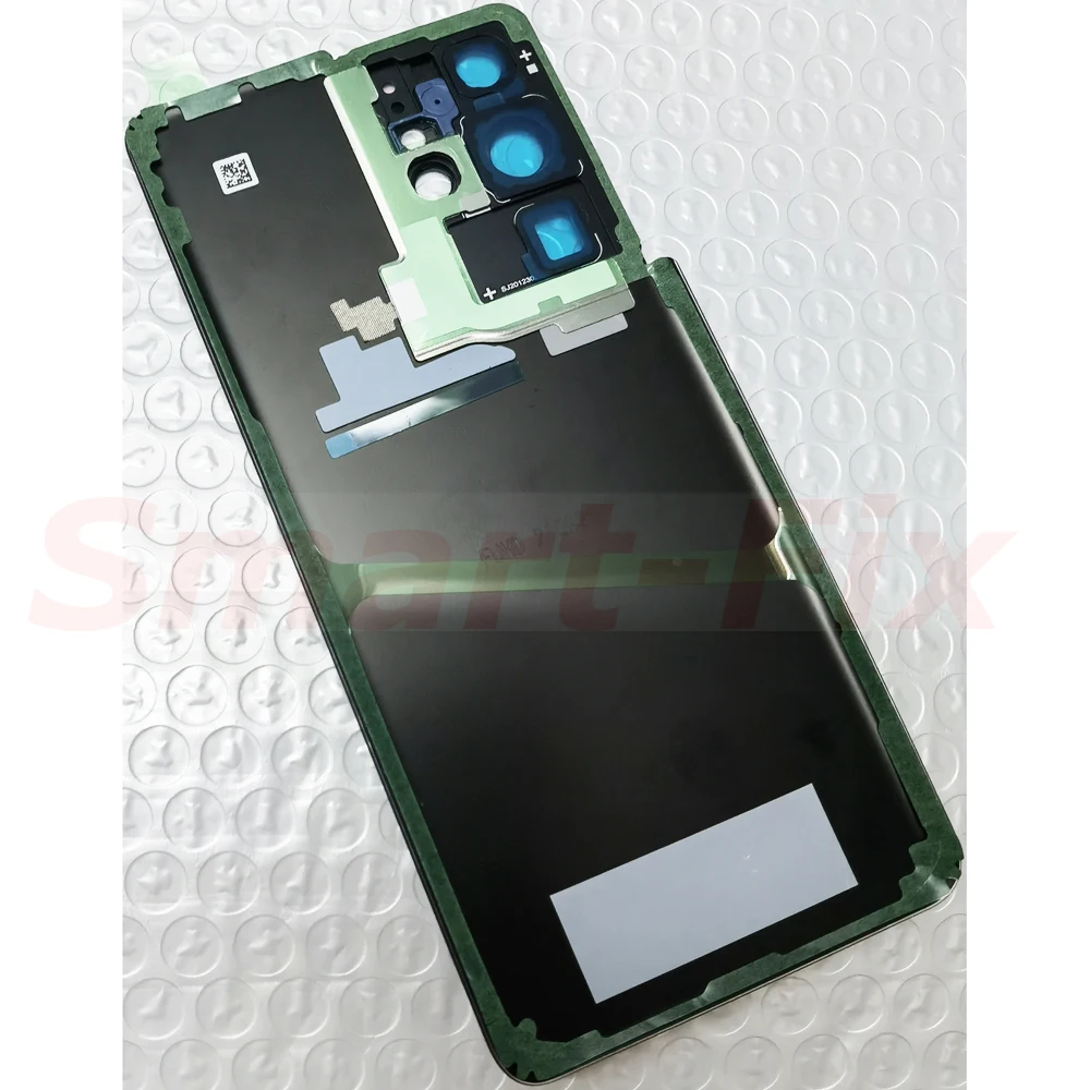 (New)OEM Glass Rear Door Replacement Case For SAM-S21 Ultra S21U S21ULTRA 5G Battery Back Cover Rear Cover With Glue Small Parts