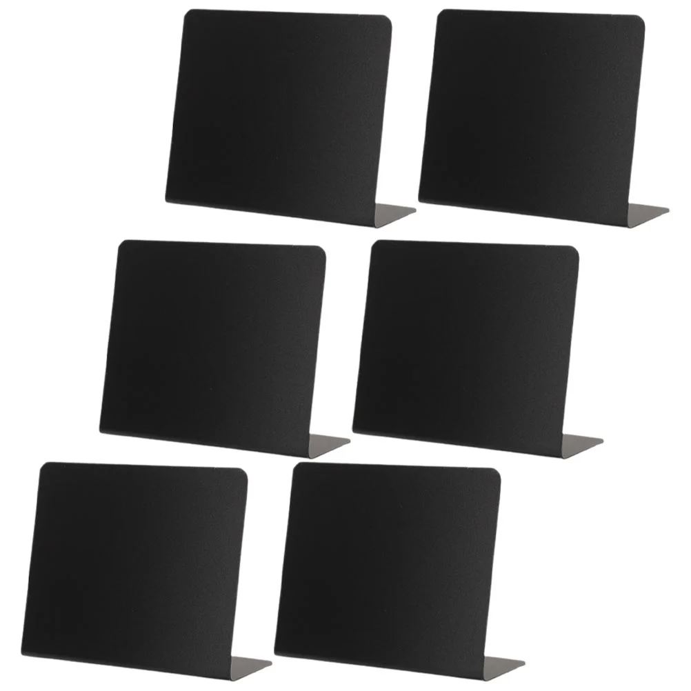 6Pcs Desktop Drawing Price Boards Writing Blackboards Message Chalkboards food labels for party buffet