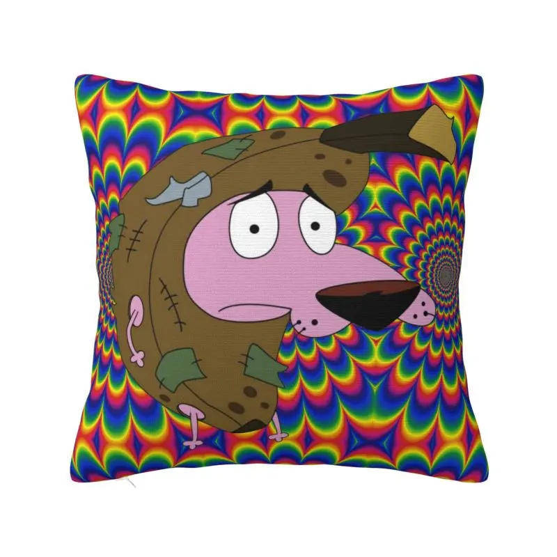 Custom C-Courage In His Banana Cushion Cover Decoration Print Throw Pillow Case for Living Room Two Side