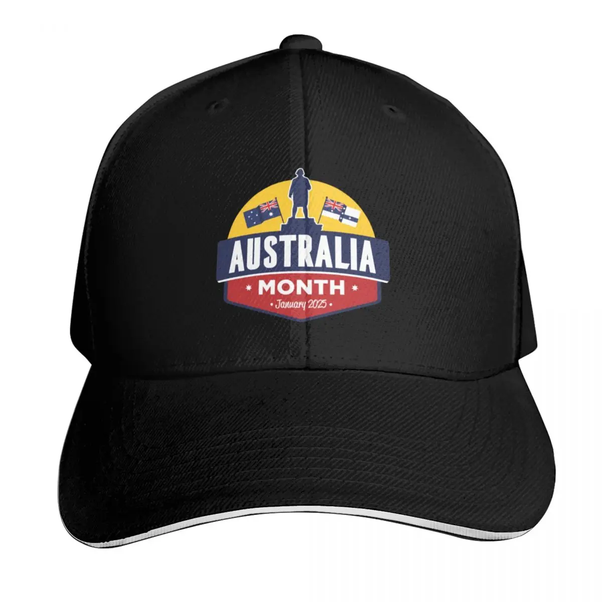 

Official (red & blue) - Australia Month 2025 Baseball Cap Military Cap Man custom caps hats on offer Men Women's