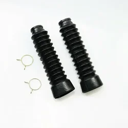 Front Fork Boots Rubber Black Dust Cover for Off-road Dirt Bike Suzuki GN125 GN Cruiser