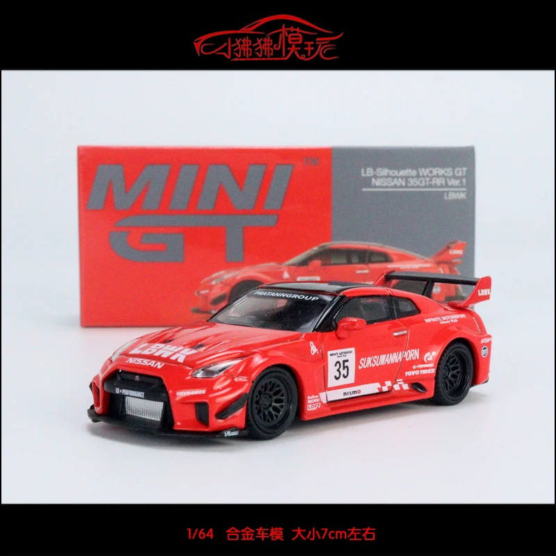 MINI GT 1:64 Nissan GTR R35 Collection of die-cast alloy car decoration model toys