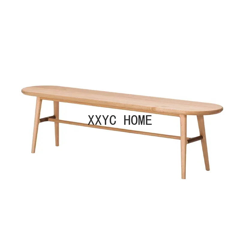 Nordic Solid Wood Stool Dining Table Household Bench Economical Long Board Dining Stool