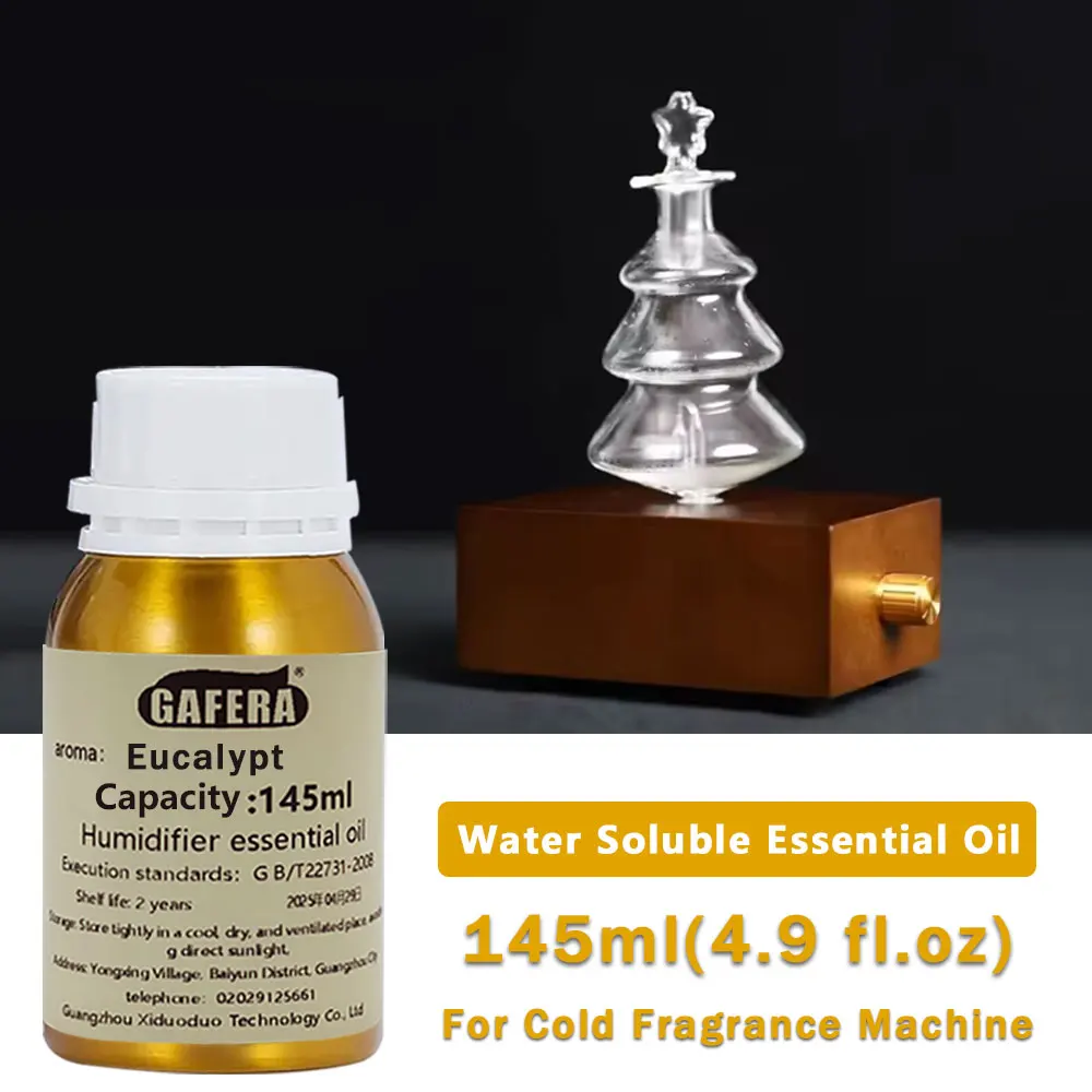 

GAFERA 145ml(4.9 fl.oz) Eucalypt/Green Encounter/Hilton Essential Oils - For Cold Fragrance Machine & Humidifier & Diffuser Wood