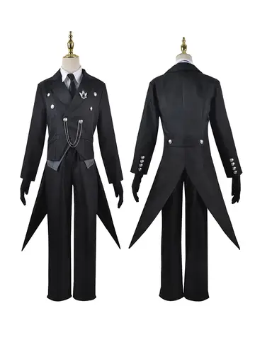 Sebastian Michaelis Cosplay Costume Black Butler Adult Carnival Uniform Wig Anime Halloween Party Costumes Masquerade Women Game