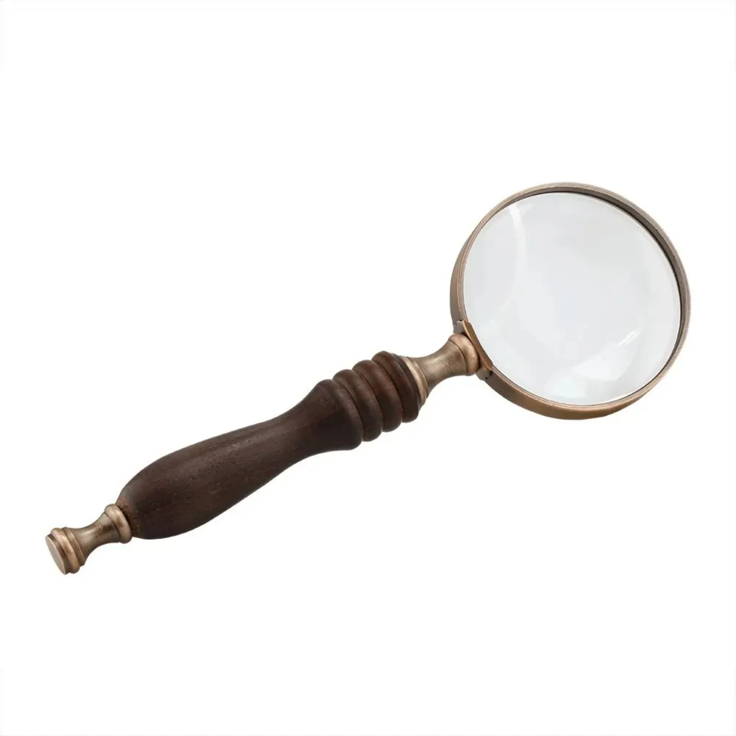 Handheld Magnifier Antique Handle Magnifier 10X Reading Magnifying Glass Loupe Magnifier  Rocks, Map, Crossword Puzzle