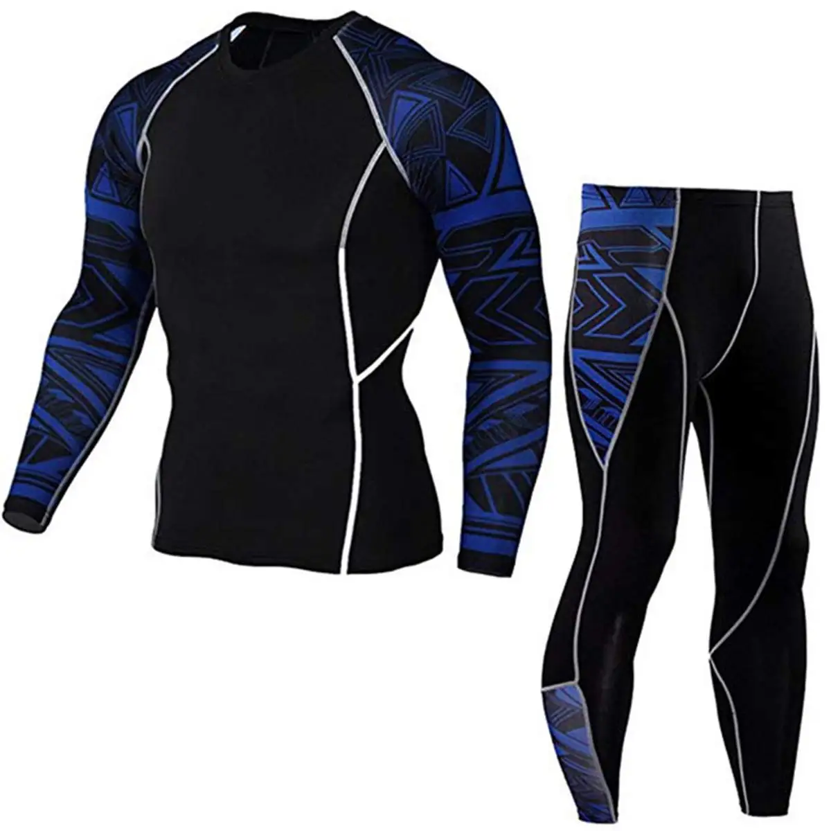 2 Pcs Set Quick Dry Sport T Shirt For Men Breathable Lightweight Outdoor Running Gym Fitness Workout Casual Sportswear