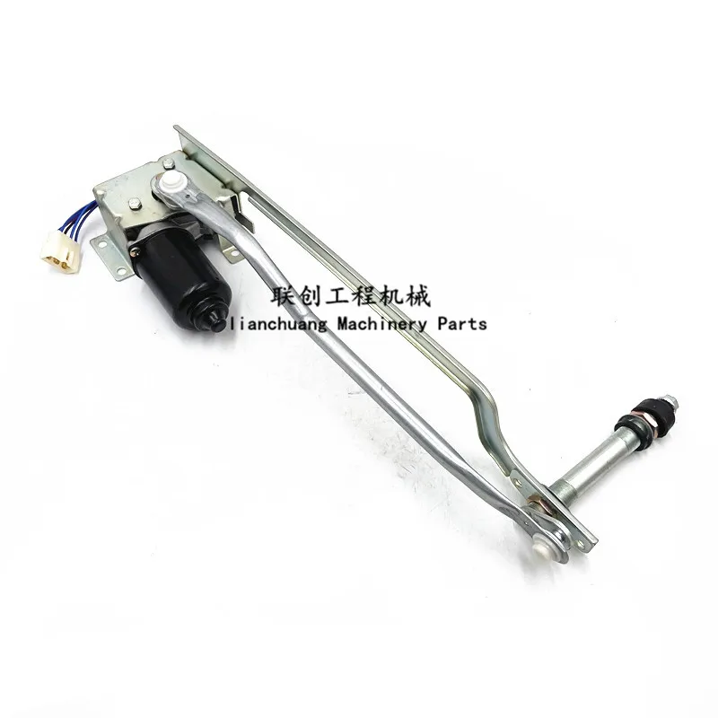 For Caterpillar Cat E312B 320B Wiper Motor Assembly Wiper Blade Motor Bracket Linkage Wiper Arm Blade Excavator