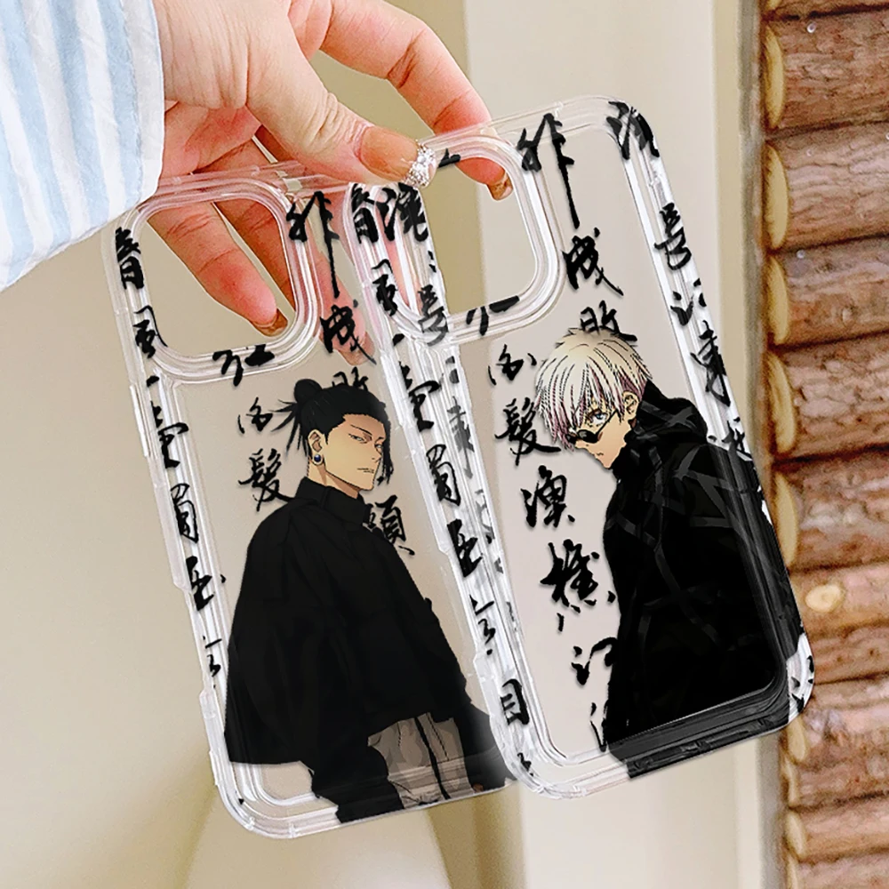 Jujutsu Kaisen New Clear Case for Samsung A03S A05S A13 A14 A21S A22 A23 A24 A31 A32 A33 A34 A35 A51 A52 A53 A71 A72 5G Airbag