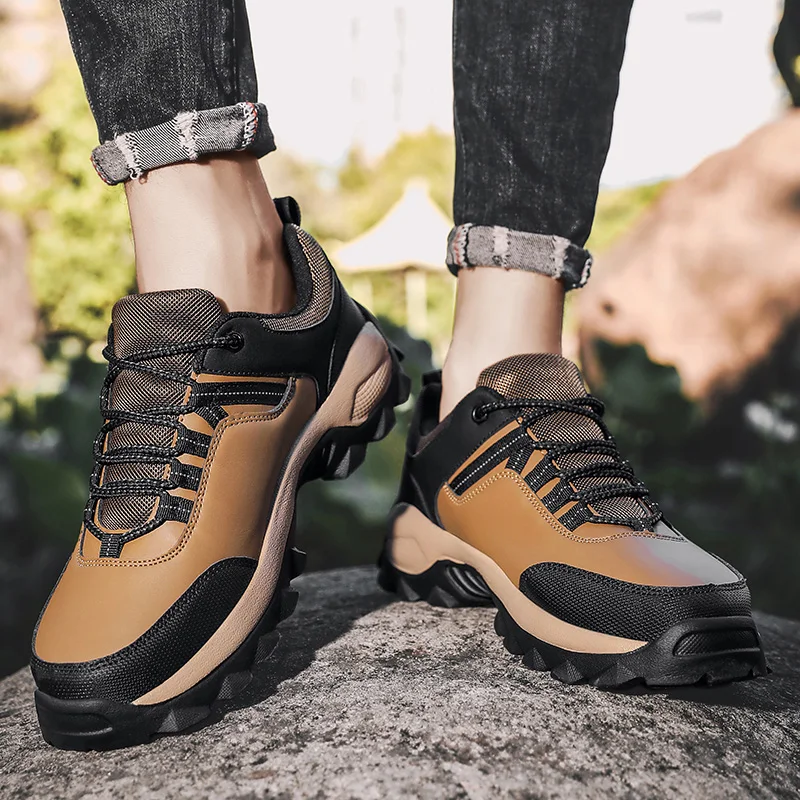 

Уличные водонепроницаемые горные ботинки Zapatos De Hombre, противоскользящие износостойкие теннисные туфли для мужчин, мужские кроссовки, мужская походная обувь