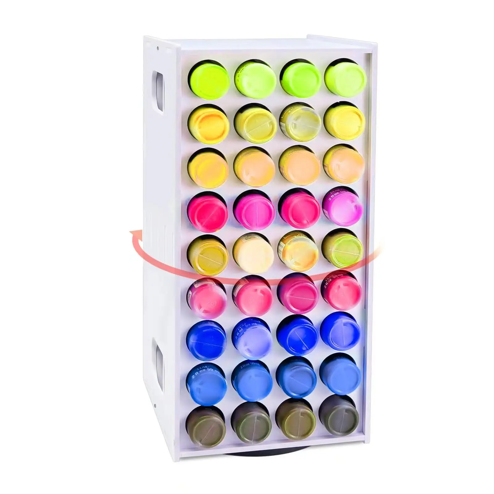 Rotating Display Cabinet Tower 2 Pack 72 Slot PVC Foam Board Living Room Curio Stand For Figurines And Collectibles