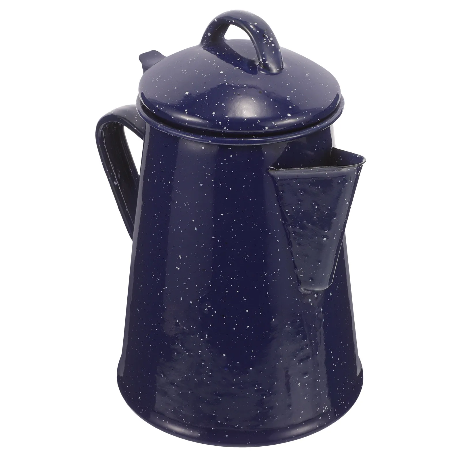 

Enamel Coffee Pot 1.5L Thickened Household Water Kettle Smooth Handle Spout Tea Pot For Home Office Kitchen Camping Use
