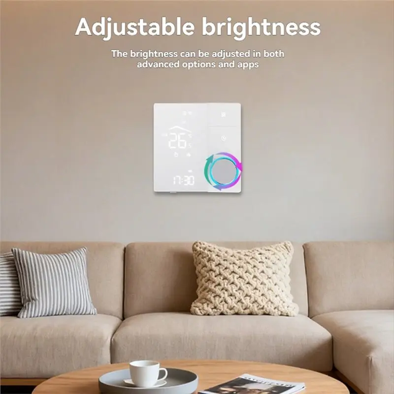 ABXF-Tuya Wifi Smart Thermostat For Gas Boiler For Water Heating Programmable Voice Control For Home Heating System