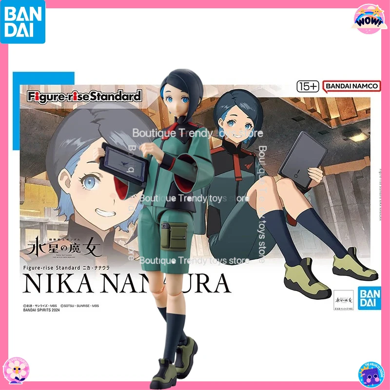 

Оригинальная фигурка Bandai FRS The Witch From Mercury NIKA NANAURA Gundam, аниме-фигурка, коллекционная сборная модель, игрушка, подарок для детей
