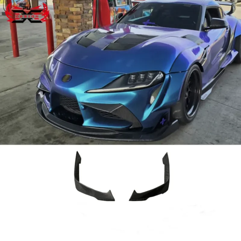 

Carbon Fiber Front Canards Front Bumper Vents for Toyot Supra A90 A91 Mk5