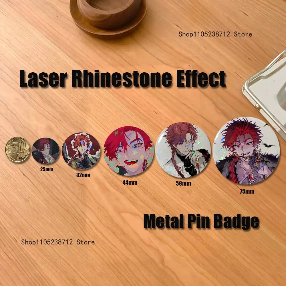 I-link Anime C-Click Vein Pins Backpack Clothes Jewelry Accessories Cartoon Round Brooch Button Badge Fans Collection Gifts