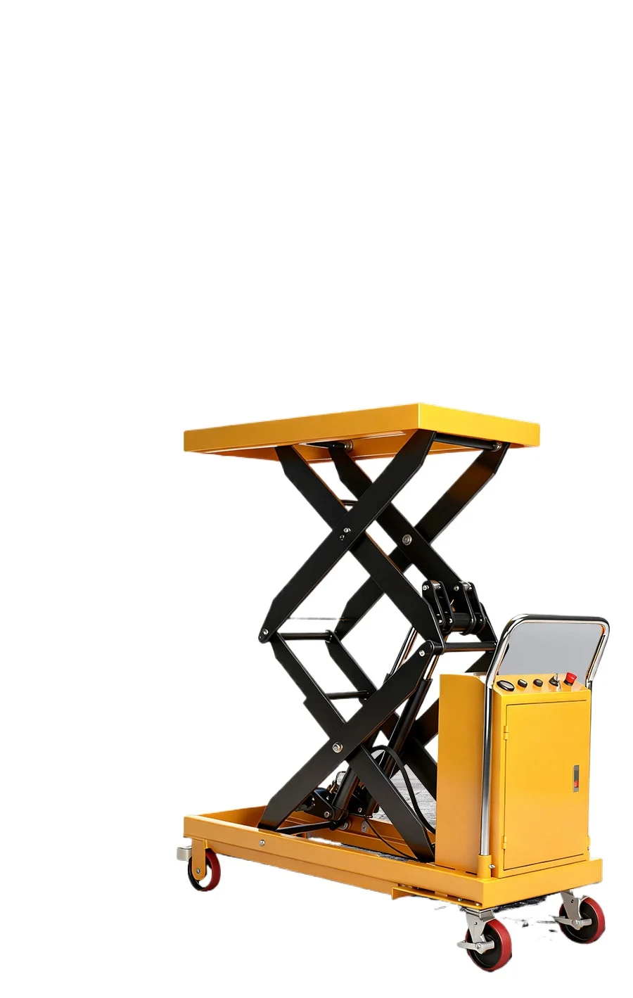 LMM Electric Hydraulic Lifting Platform Truck Mobile Flat Truck Manual Lift Small