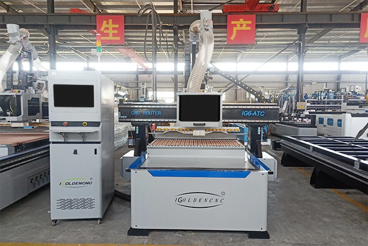 Wood Automatic 3D Carving Cnc Router 4*8Ft 1325 2030 1530 Cnc Nesting Center Woodworking Furniture Production Working