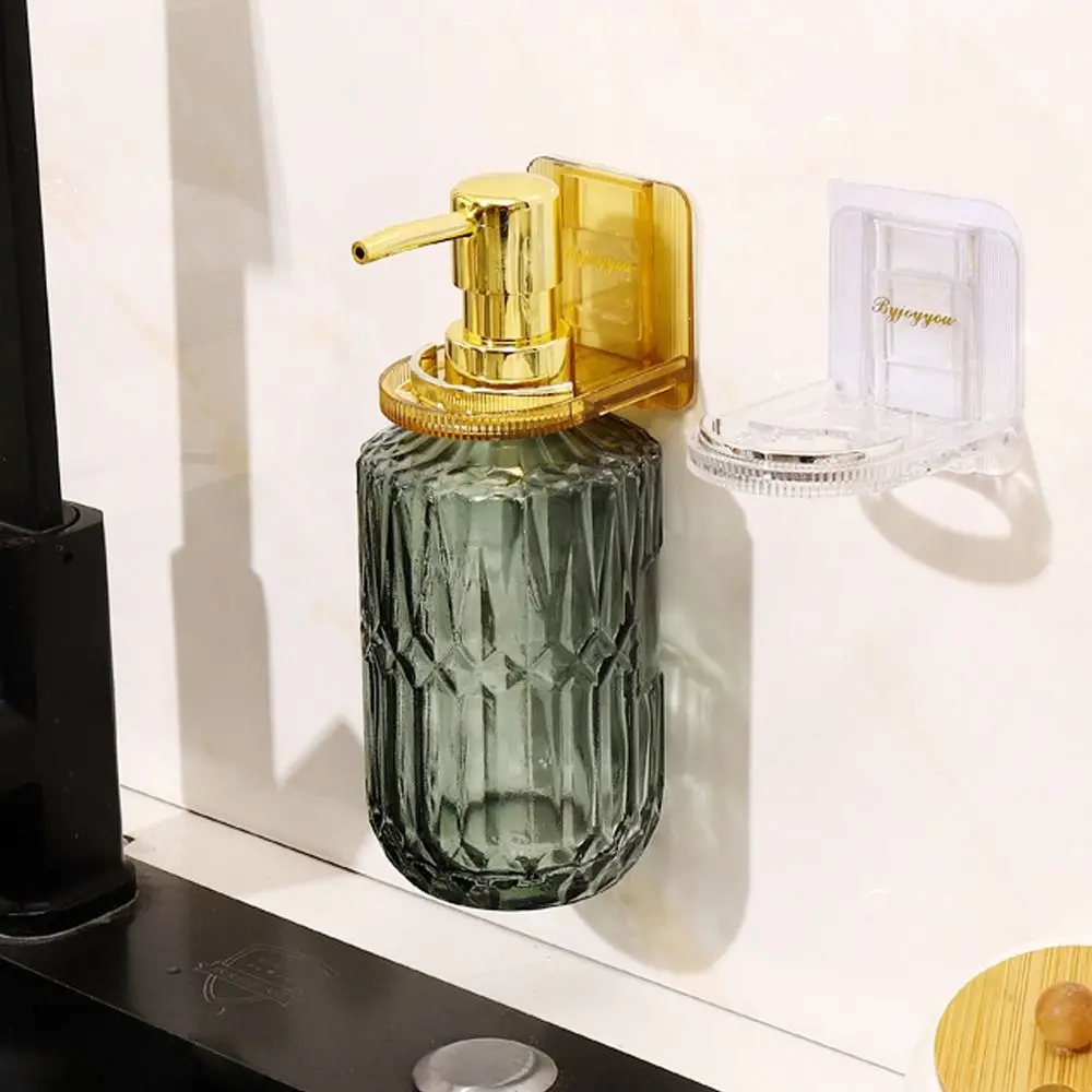 Multifunctional Soap Bottle Holder Wall Hanger Adjustable Shower Gel Hanger Light luxury Shampoo Bottle Clip Shampoo Holder