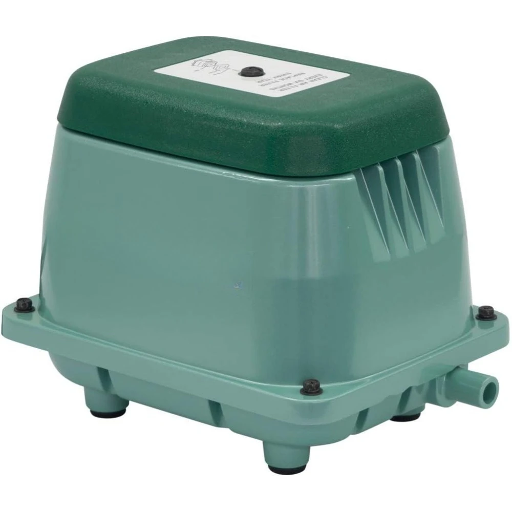 ديكور خارجي/أخضر، مهوية بركة HP-80/مضخة هواء خطية صناعية، 9.25 بوصة طول × 7.09 بوصة عرض × 5.35 بوصة ارتفاع، سهلة الاستخدام