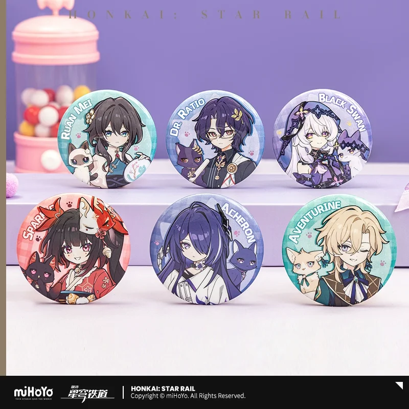 Sunsyea Honkai Star Rail Official Merch miHoYo Original Authentic XBDMM Series 3 Acrylic Stand Badge Cards Pendant Acheron - Image 3