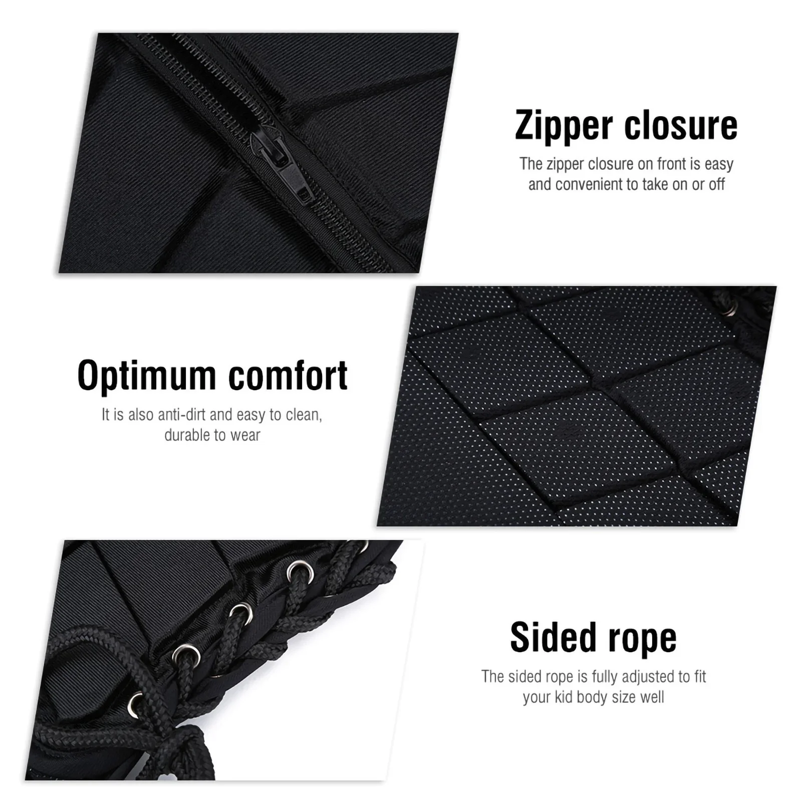 سترة ركوب الأطفال مريحة لركوب الخيل صدرية واقية ممتصة للصدمات سترة أمان للأولاد والبنات #6