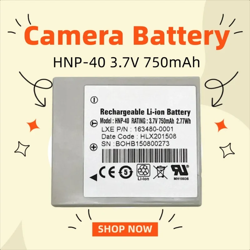 

Аккумулятор HNP-40 3.7V 750mAh для камеры Honeywell