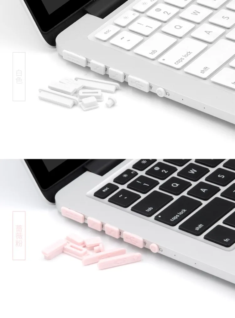 9 Pcs/Lot USB Plug for Macbook Pro 13 CD ROM A1278 Dust Plug Silicon Waterproof Dust-proof For Macbook Pro 13 USB Plug X 2 Bag