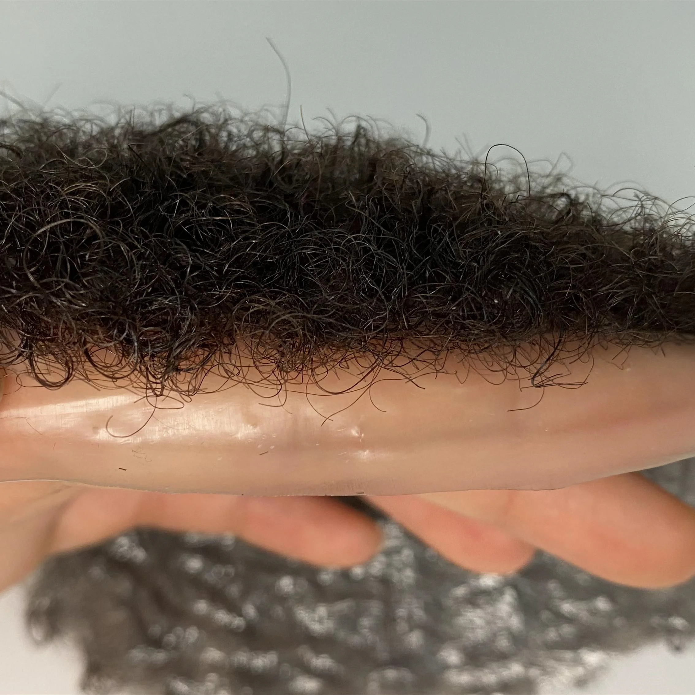 4mm 6mm Toupee 6'' Human Hair Man Weave Hair Wigs For Black Men