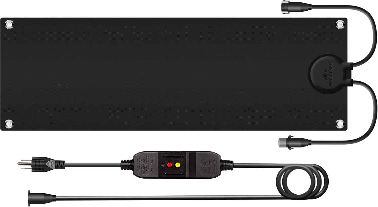 

Графеновые маты для снегоплавления на лестницах и дорожках, 10x30 дюймов, скорость снегоплавления 3 дюйма/час, противоскользящая резина, простая установка с подключением к сети.