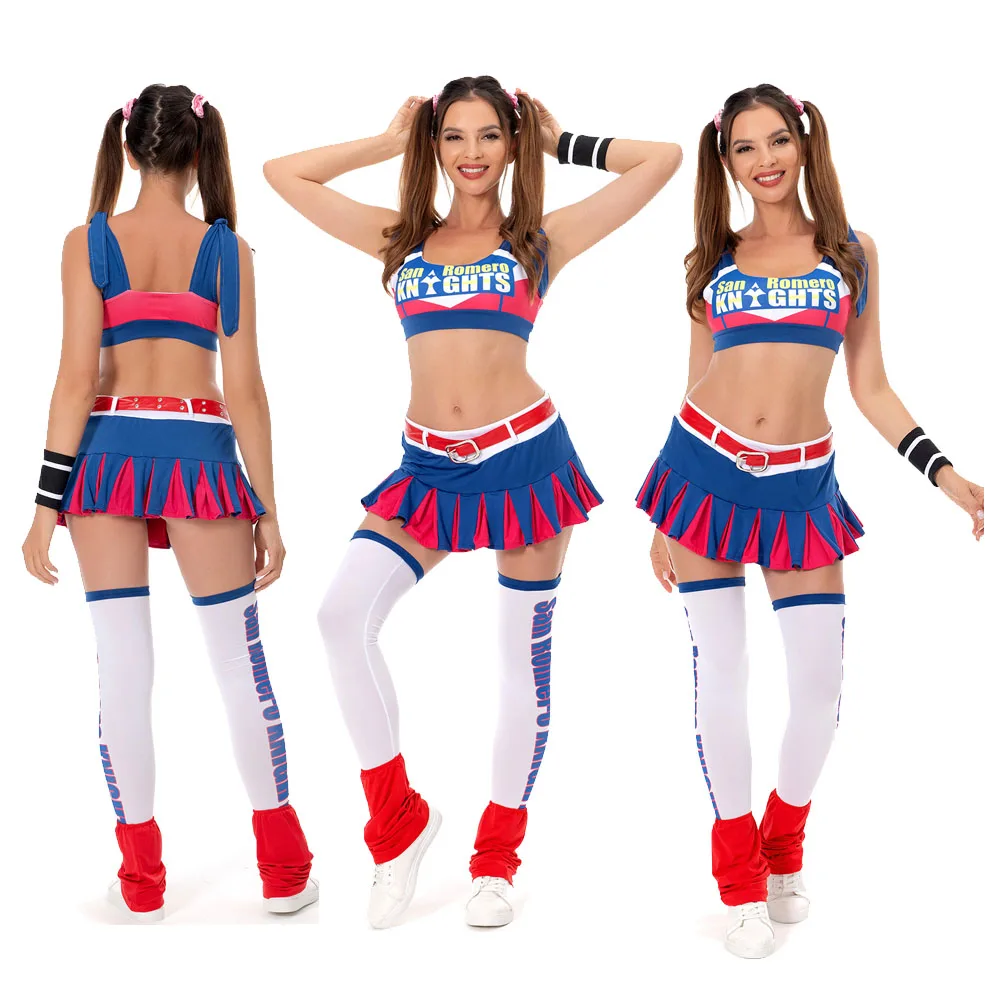 Juliet Starling Cosplay Elastic Knitting Costume Anime Game Women Outfit Ladies Halloween Party Role Play Fashion Clothing