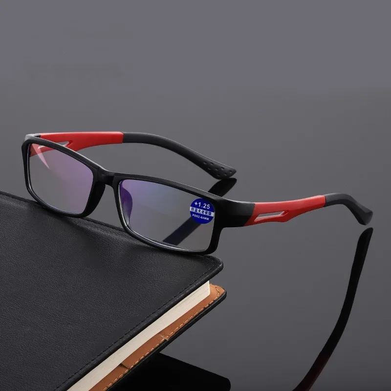 Men's Reading Glasses HD Sports Reading Glasses Fashionable Color Coded Prescription Glasses