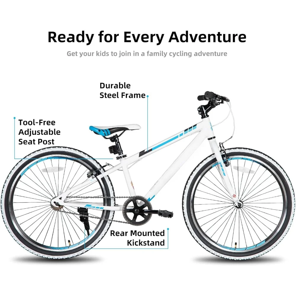 Children's bikes, for boys and girls aged 7-12 years, hardtail mountain bikes with drivetrain