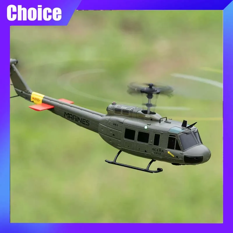 

RC Toys JJRC UH-1 RTF RC Helicopter 6-Axis Gyroscope One Click 3D Flip Optical Flow Positioning UH1 Helicopter Model Toy Gift