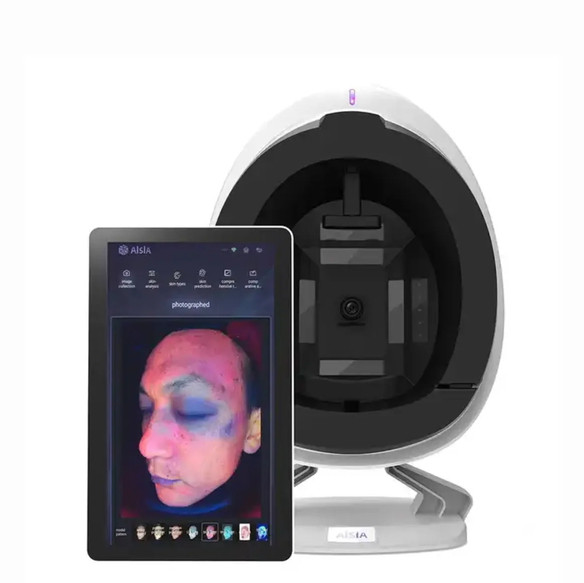 2023 moisture detection skin analyzer  Skin Scanner AI Automatic Face Recognition 3D Topography Facial Skin Analyzer Machine