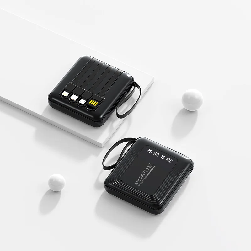 Powerbak 20000mAh 10000mAh قوة البنك المدمج في كابل الهاتف بطارية خارجية Powerbank شاحن شحن سريع آيفون سامسونج #6