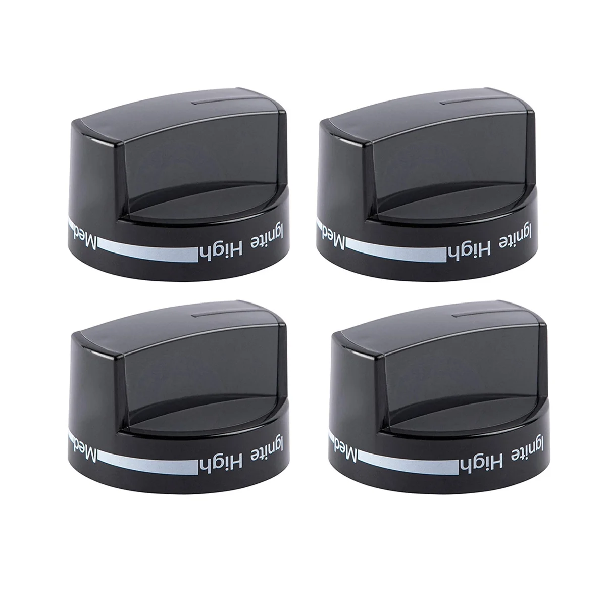 4X Вт 10339442   Ручка плиты, ручки управления горелкой поверхности варочной панели, черные заменяет WPW 10339442   PS 11753188