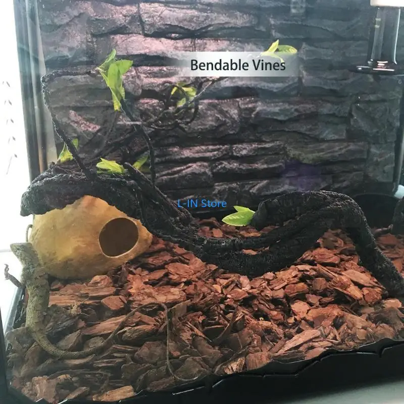 Plants Artificial Vines for Climbing Habitat Decor Branches for Lizard