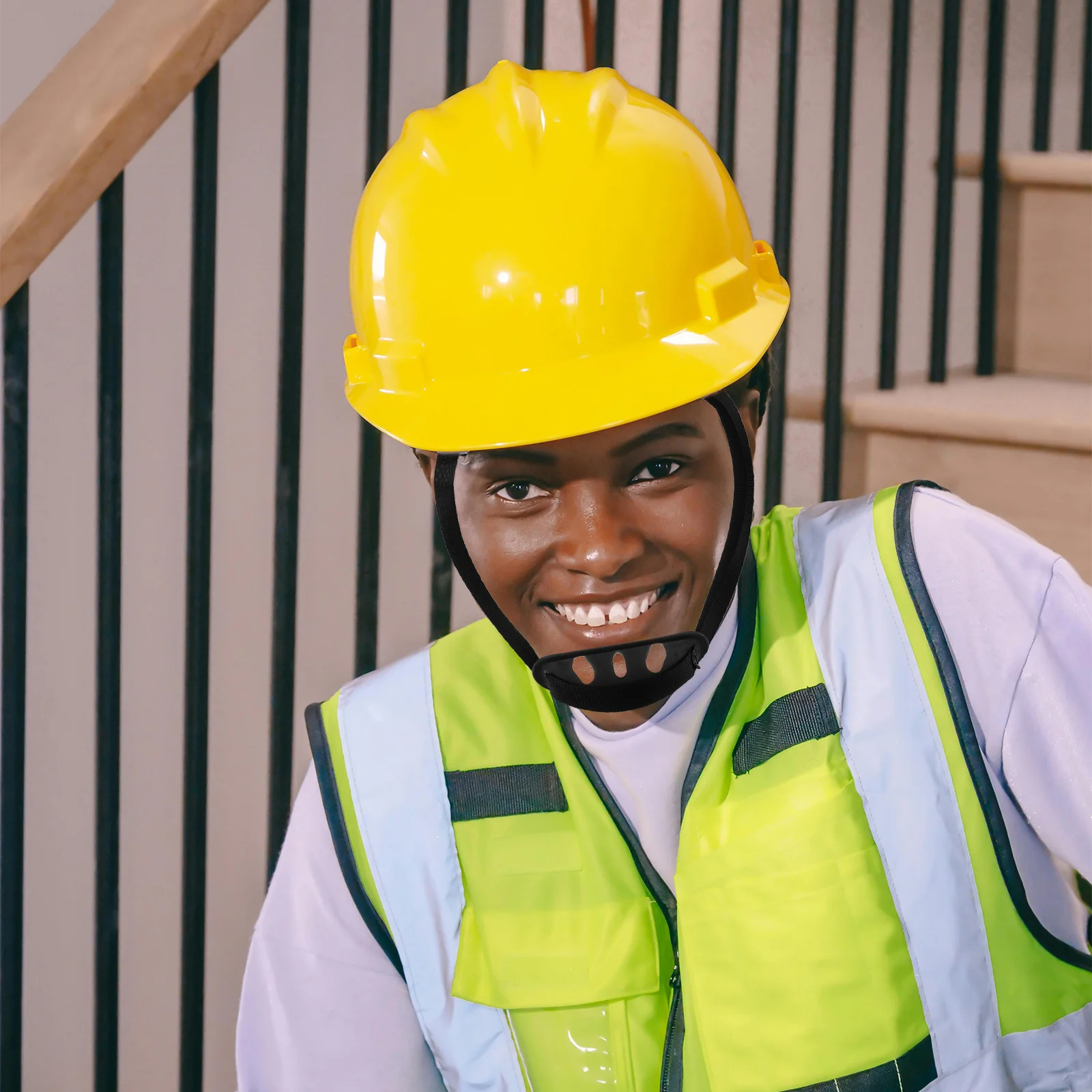 

Hard Hat Chin Strap Y-Shaped Cup Dual Ear Quick Release Buckle For Construction Safety Accessories Durable