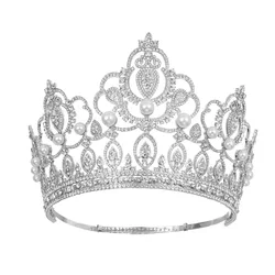 Wedding Hair Accessories Baroque Rhinestone Bridal Tiara Crown For Birthday Bride