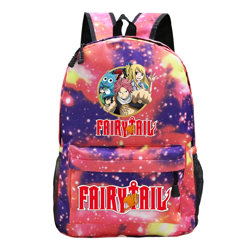 Fairy Tail Rugzak Jongens Meisjes Schooltas Studenten Mode Dagelijkse Knapzak Kids Boek Tas Tieners Casual Sport Rugzak Mochila