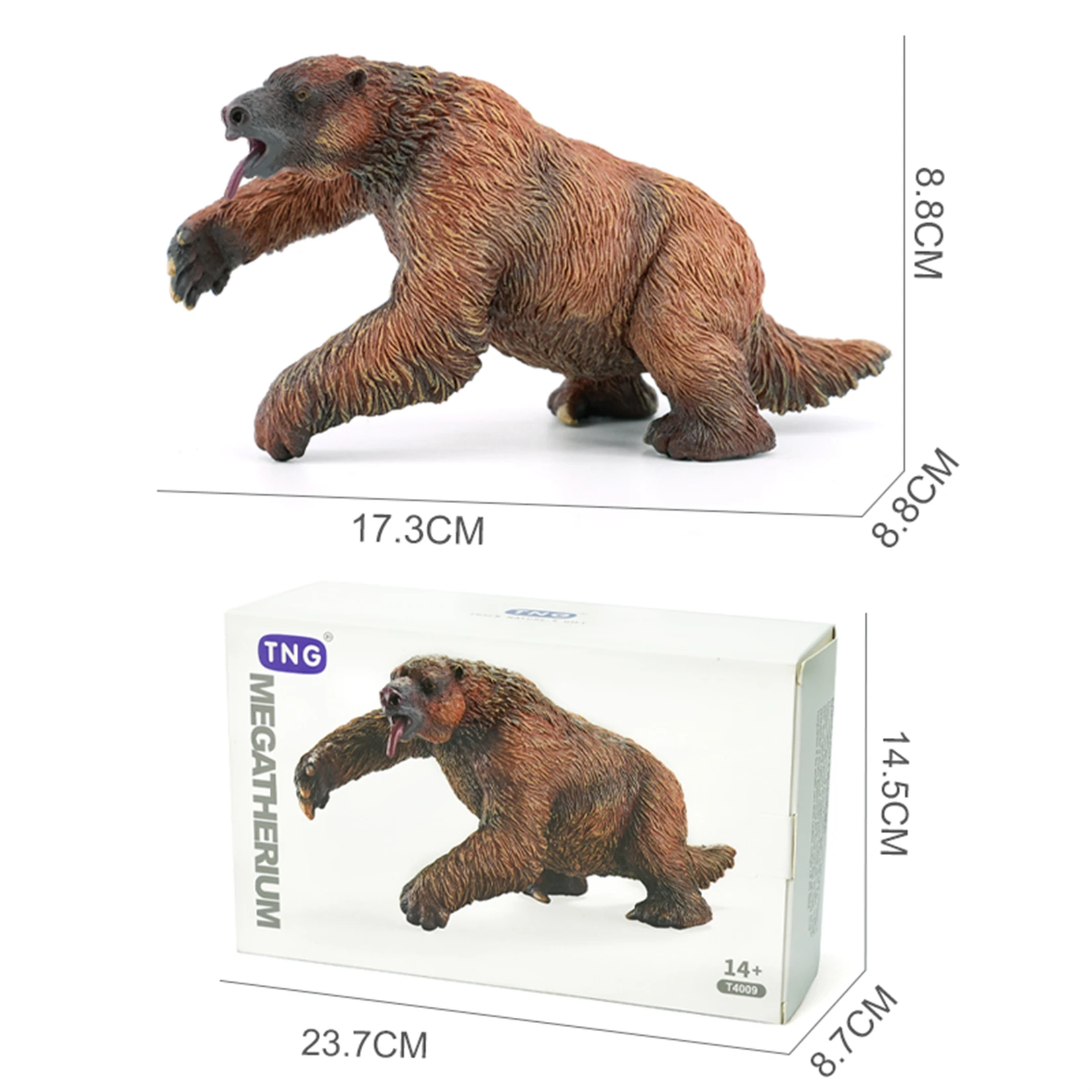 TNG Studio T4009 Megatherium Model Prehistoric Animal Collection Scene Decoration Birthday Gift Action Figure