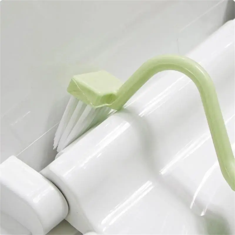 Hot Sale Color Bending Toilet Corner Cleaning Brush Bending Handle Scrubber Bathroom Accessories For Home Shower Room Portable